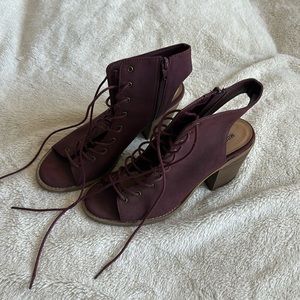 Burgundy Mossimo Supply Co. Heels